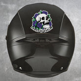 Ladies of Harley Skull and Rose Motorcycle Helmet Decal